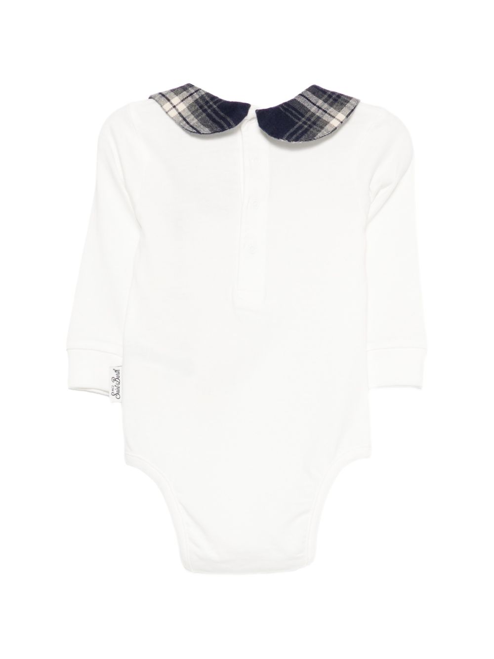 Body per neonati MC2 Saint Barth Kids bianco con frase ricamata JCQ0001 01266M MC2 ST. BARTH KIDS