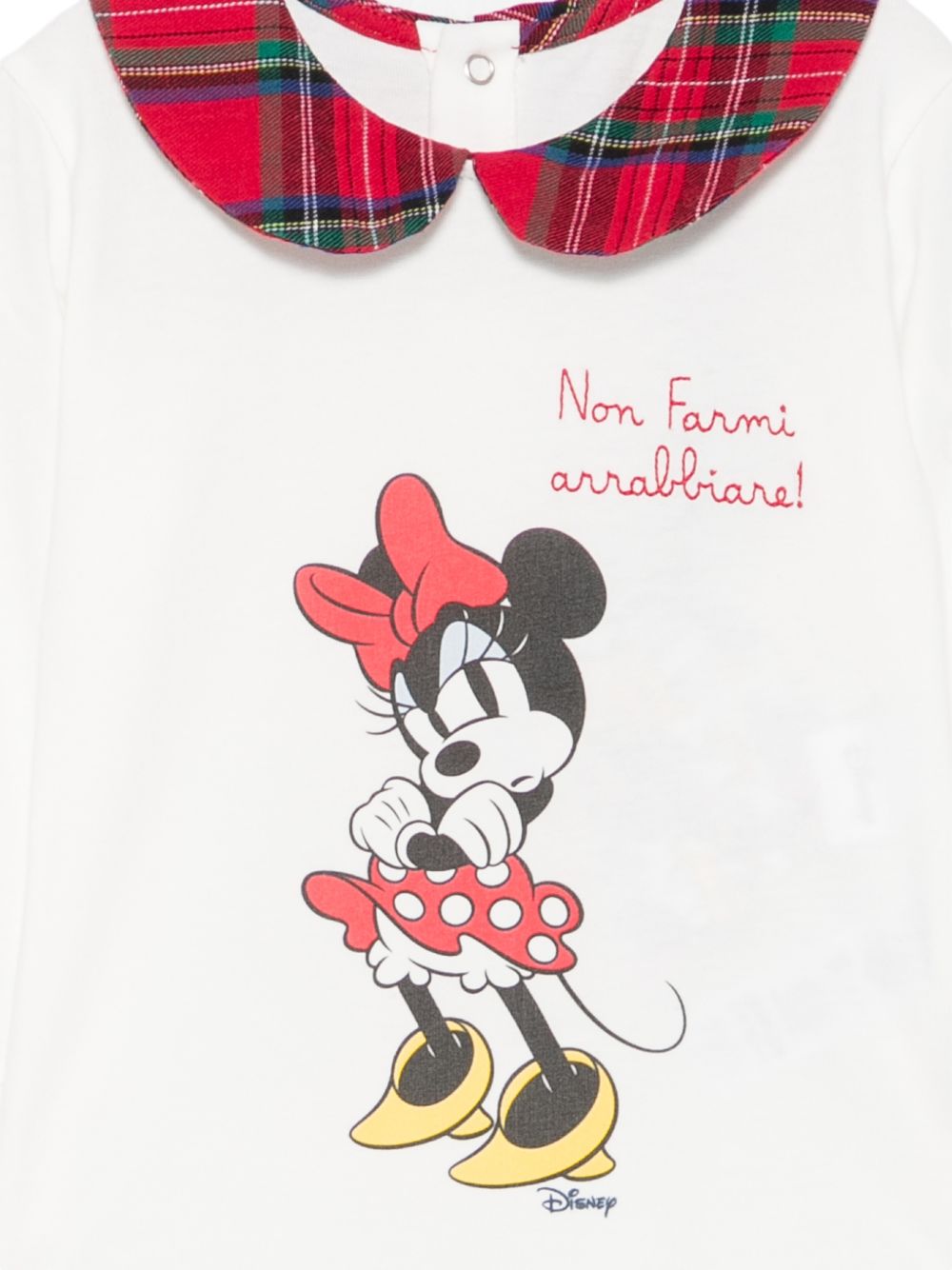 Body per neonata MC2 Saint Barth x Disney bianco con stampa grafica Minnie Mouse JCQ0001 02102M MC2 ST. BARTH KIDS