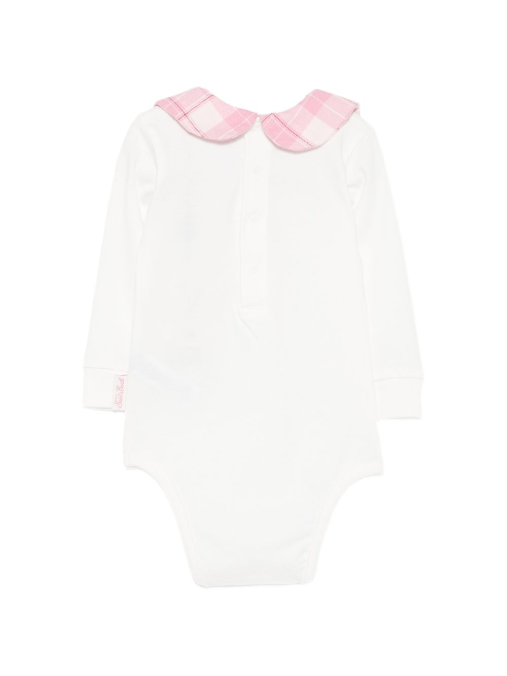 Body per neonata MC2 Saint Barth Kids bianco con colletto Peter Pan JCQ0001 02121M MC2 ST. BARTH KIDS