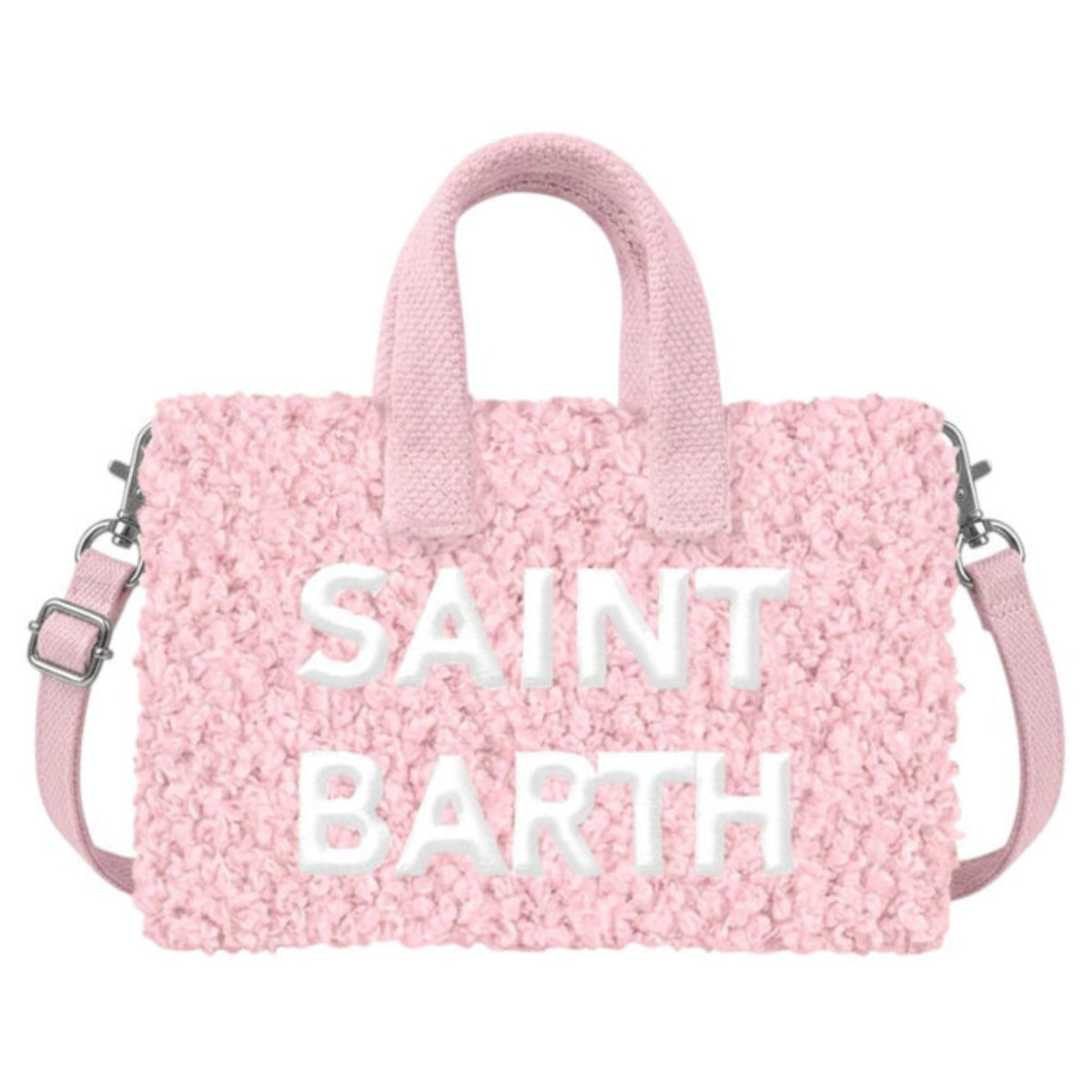 Phone Bag MC2 Saint Barth rosa con finitura in shearling PHONE004 00195M MC2 ST. BARTH KIDS