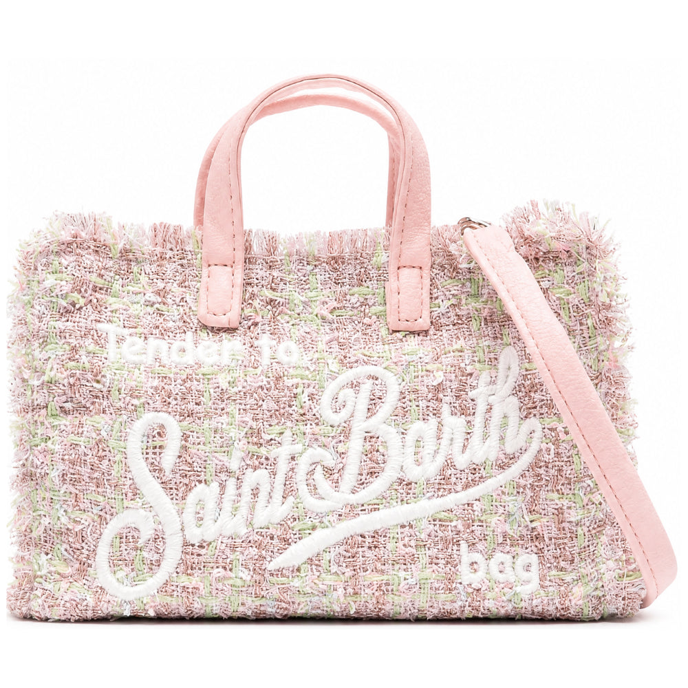 Phone Bag MC2 St. Barth rosa con logo ricamato sul davanti PHONE007 00171M MC2 ST. BARTH KIDS