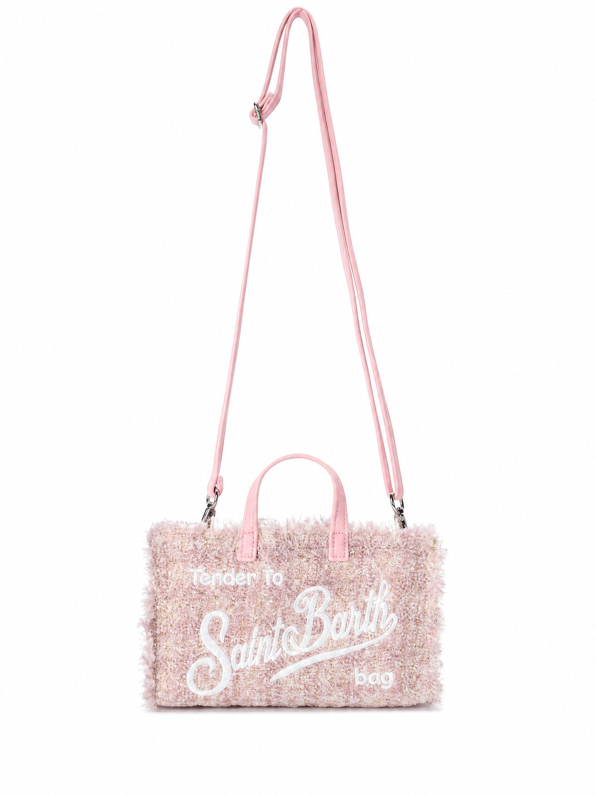 Phone Bag MC2 St. Barth rosa con logo ricamato sul davanti PHONE007 00171M MC2 ST. BARTH KIDS