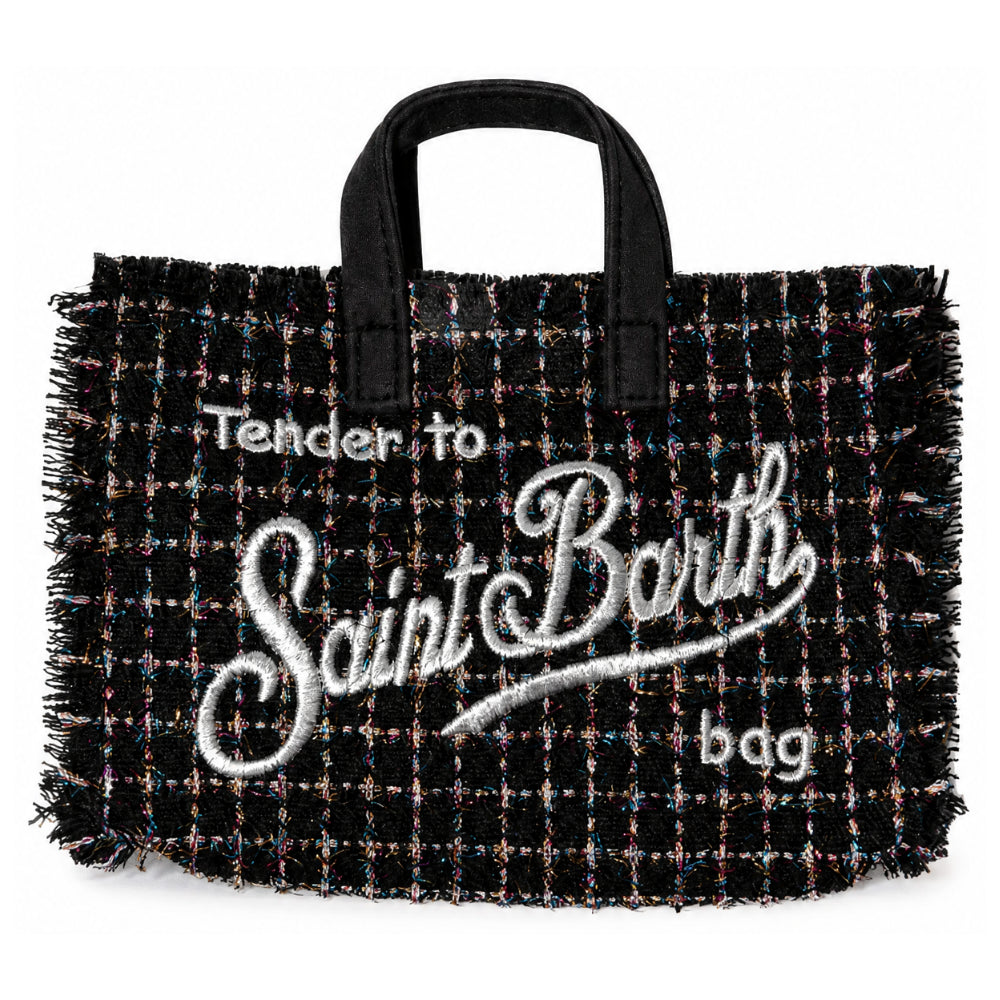 Phone Bag MC2 St. Barth nera in tweed PHONE007 00193M MC2 ST. BARTH KIDS