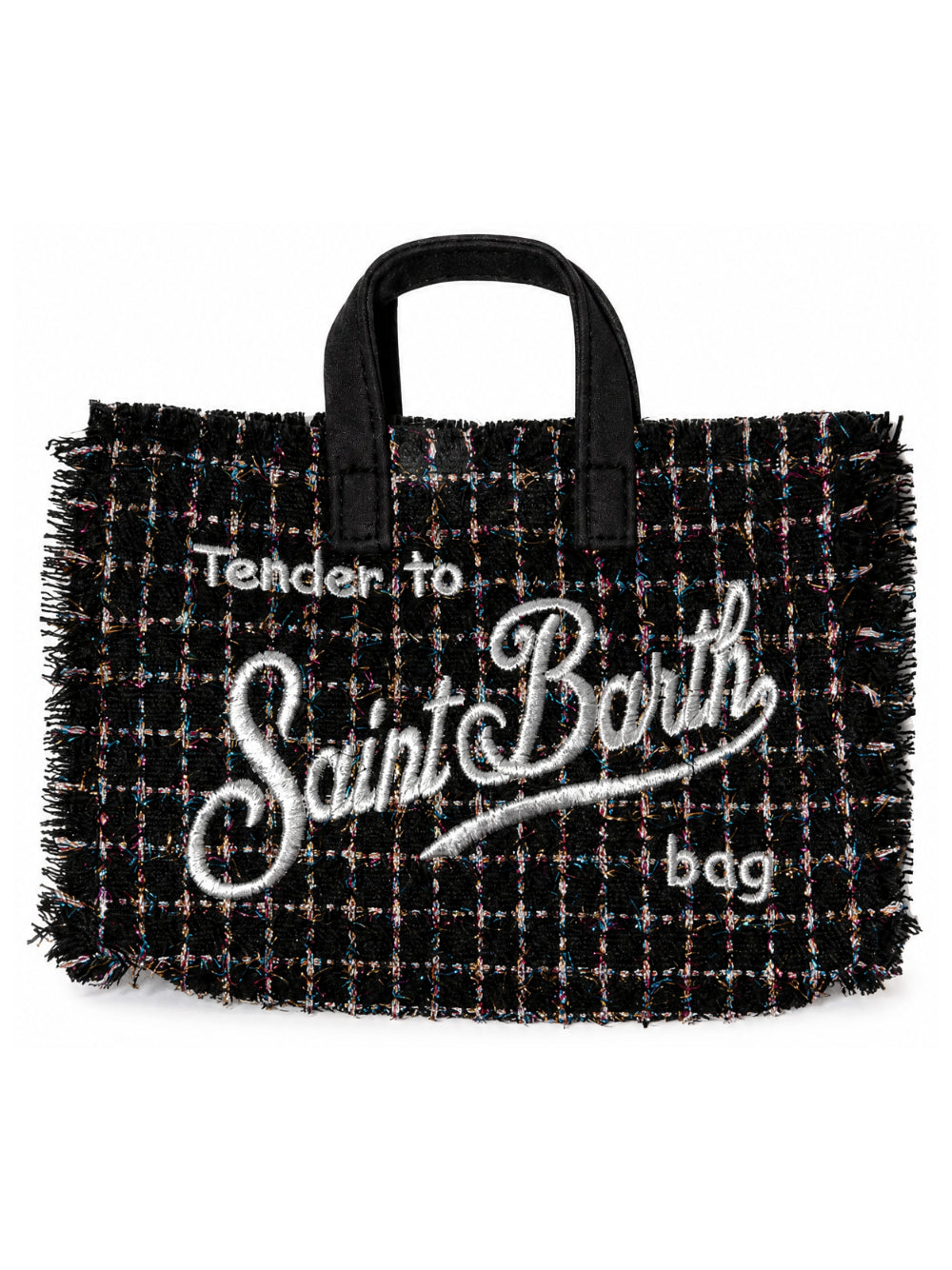 Phone Bag MC2 St. Barth nera in tweed PHONE007 00193M MC2 ST. BARTH KIDS