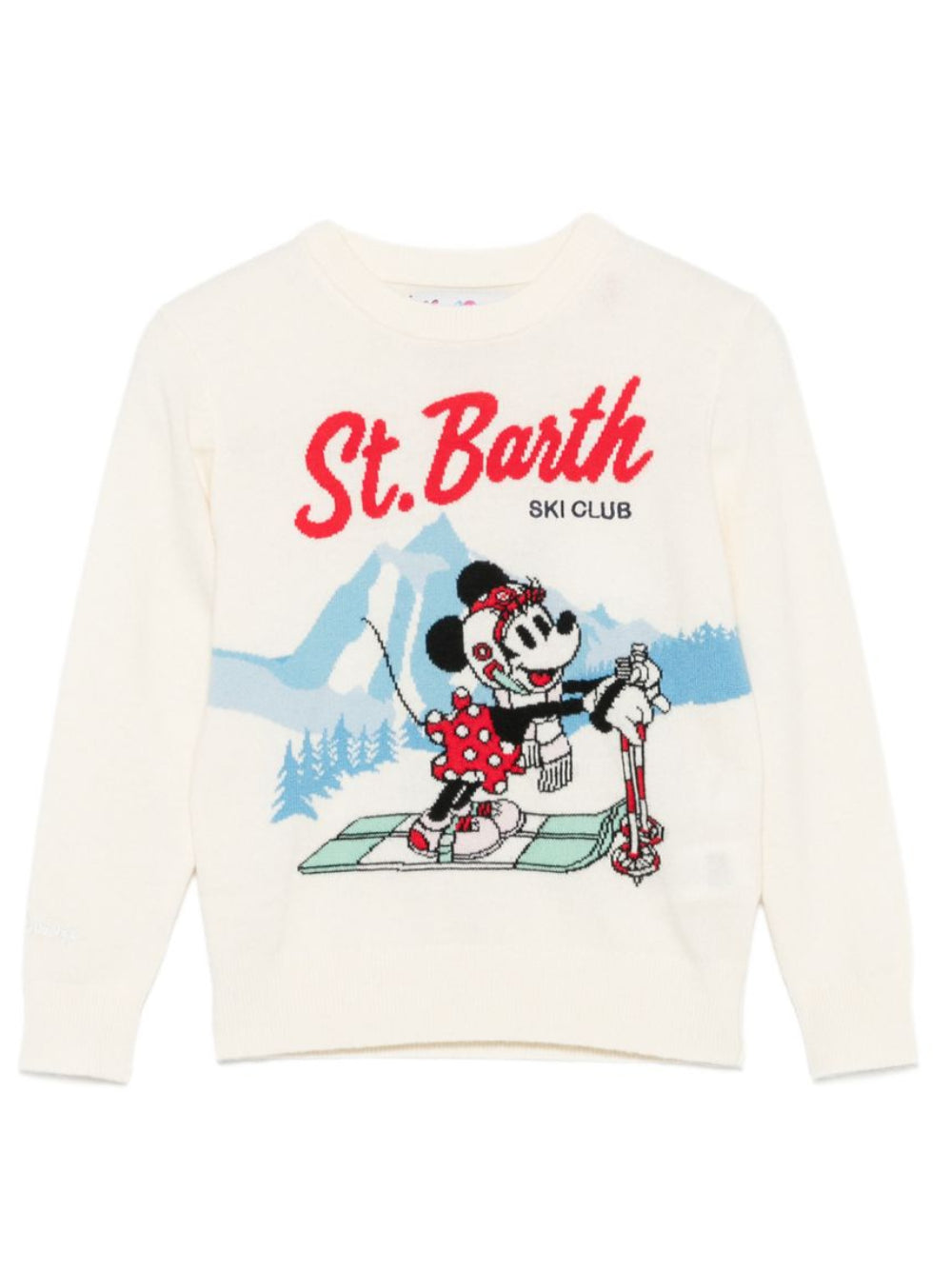 Maglione per bambina MC2 Saint Barth bianco crema lavorato in maglia PRC0007 01284M MC2 ST. BARTH KIDS