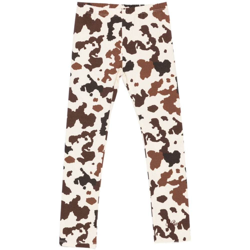 Leggins per bambina MC2 Saint Barth Kids animalier con stampa muccata ROSY001 01360M MC2 ST. BARTH KIDS