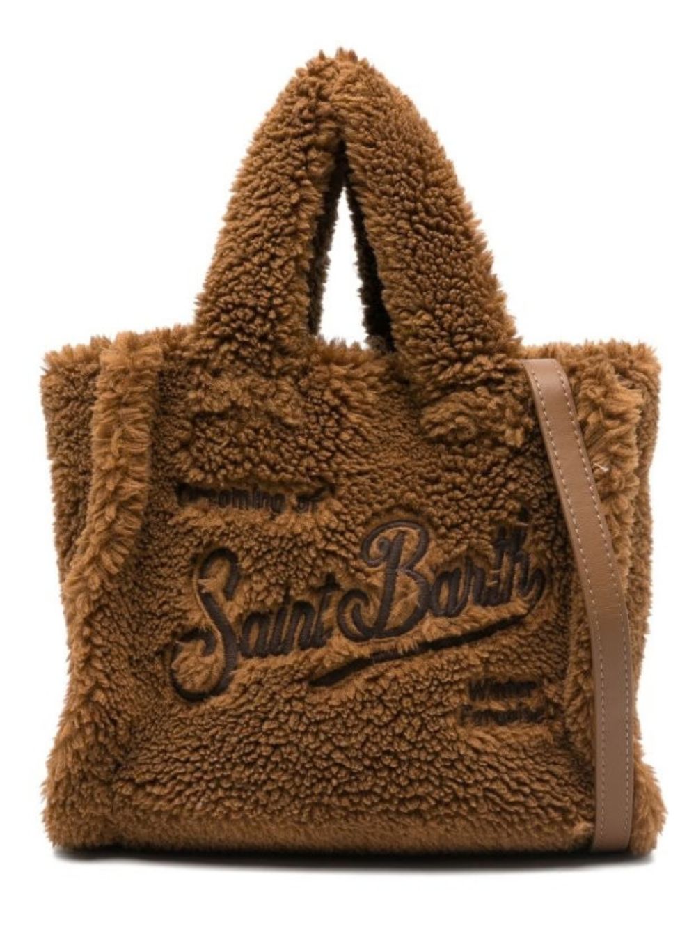Borsa Vanity Mini MC2 St. Barth marrone con ricamo logo VAMI029 00128M MC2 ST. BARTH KIDS