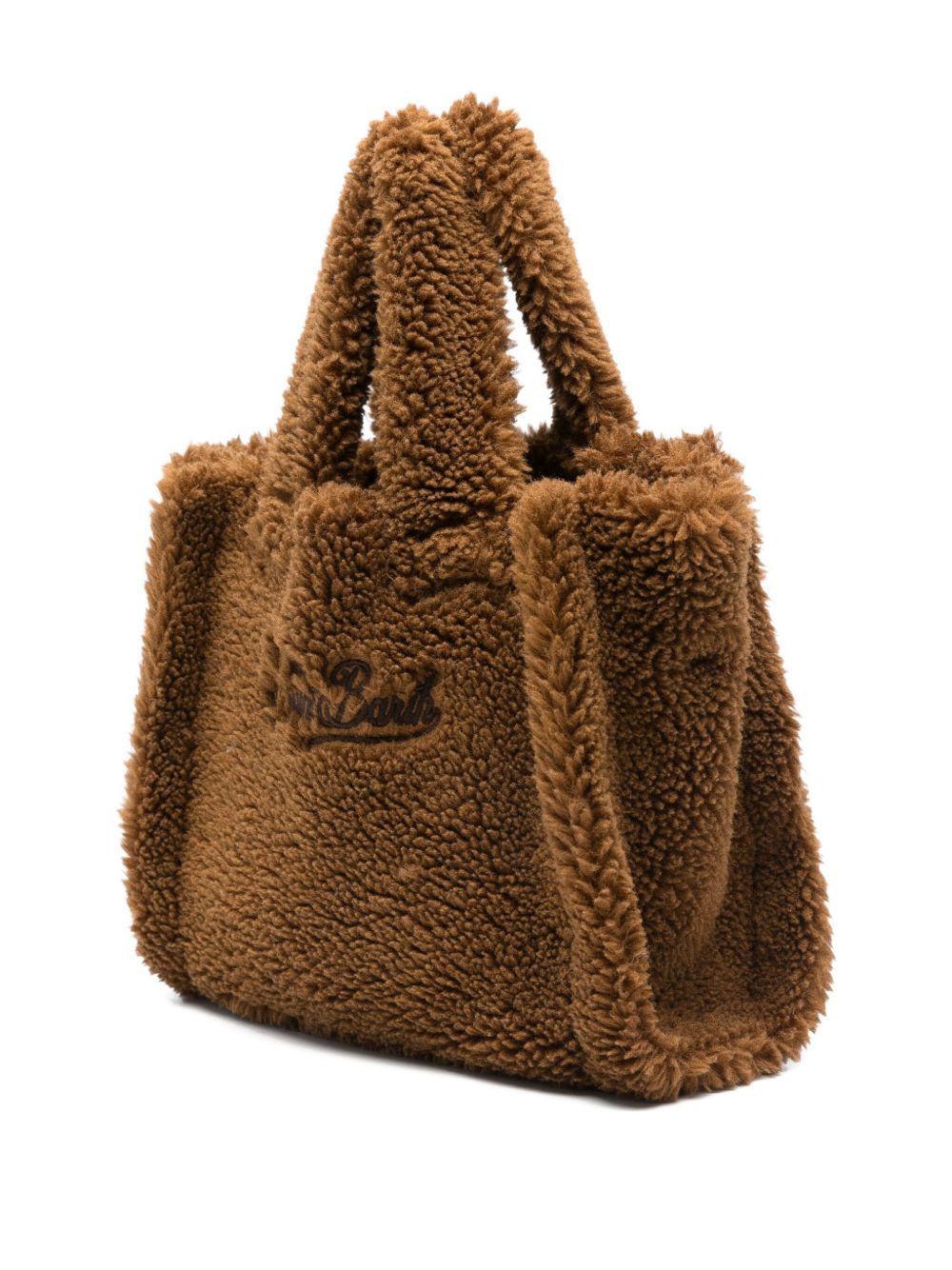 Borsa Vanity Mini MC2 St. Barth marrone con ricamo logo VAMI029 00128M MC2 ST. BARTH KIDS