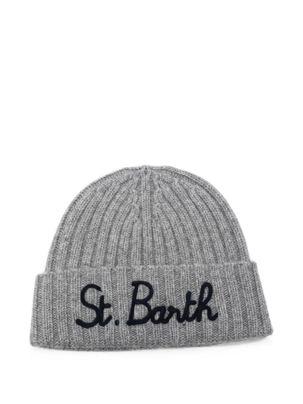 Cappello per bambini MC2 Sain Barth Kids grigio con logo ricamato sul davanti WENG002 01429M MC2 ST. BARTH KIDS