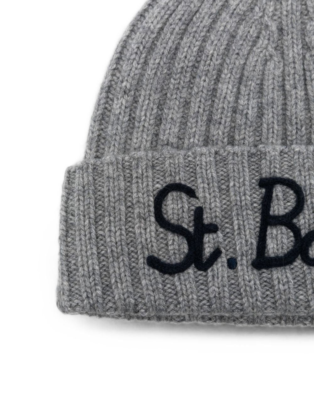 Cappello per bambini MC2 Sain Barth Kids grigio con logo ricamato sul davanti WENG002 01429M MC2 ST. BARTH KIDS