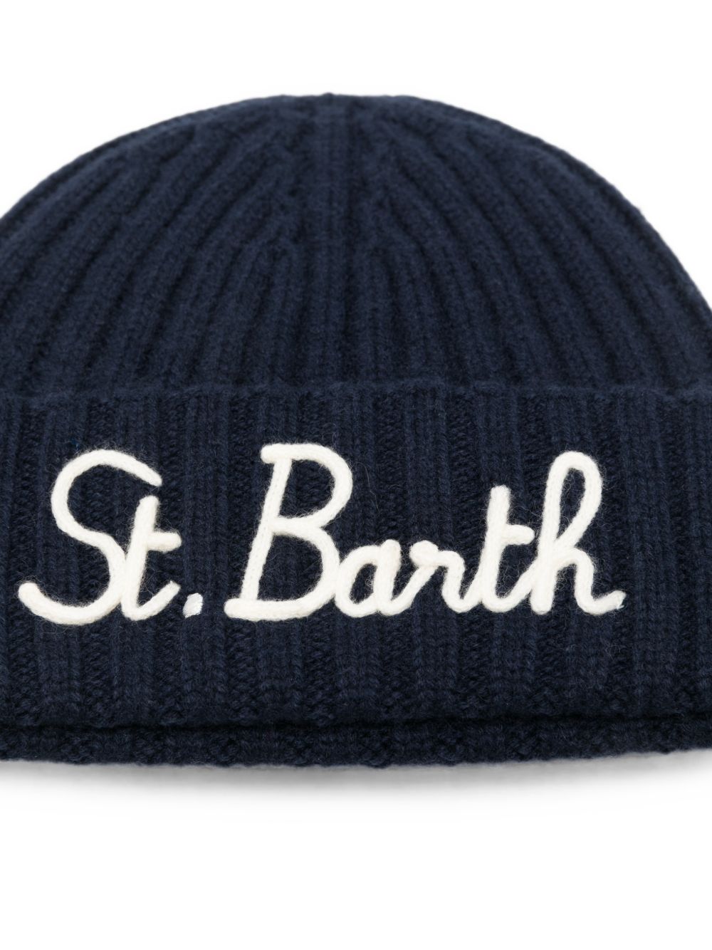 Cappello per bambini MC2 Saint Barth Kids blu con logo ricamato sul davanti WENG002 01443M MC2 ST. BARTH KIDS