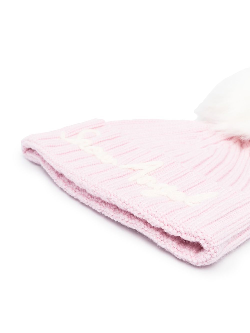 Cappello per bambina MC2 St. Barth Kids rosa con scritta Snow Angel ricamata sul davanti WENG007 02295M MC2 ST. BARTH KIDS