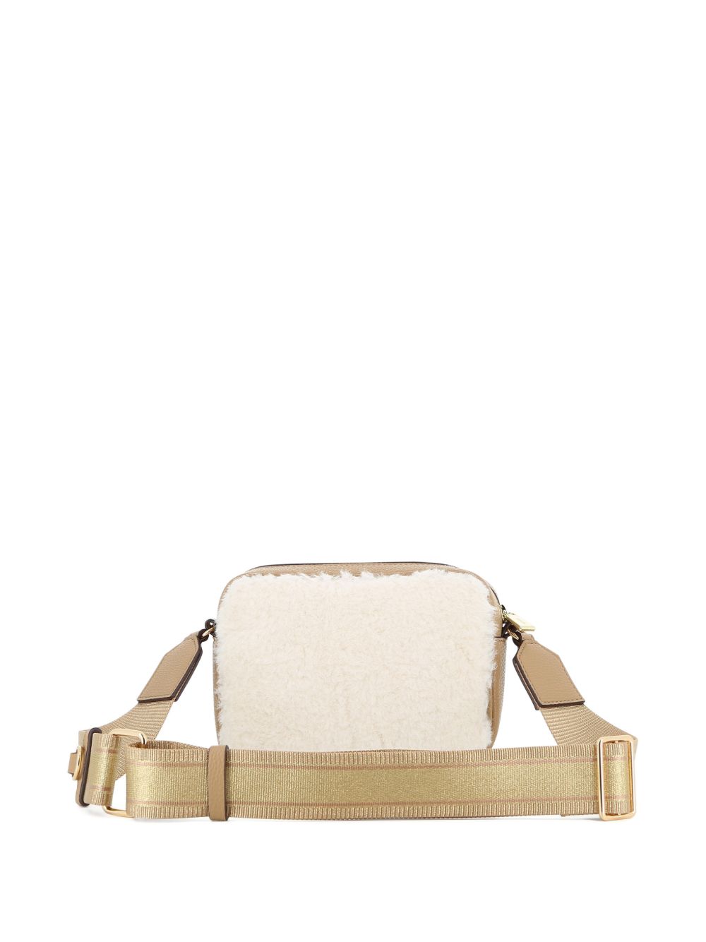 Borsa a spalla per bambina Michael Kors Kids beige con finitura in shearling R30816 117 MICHAEL KORS KIDS