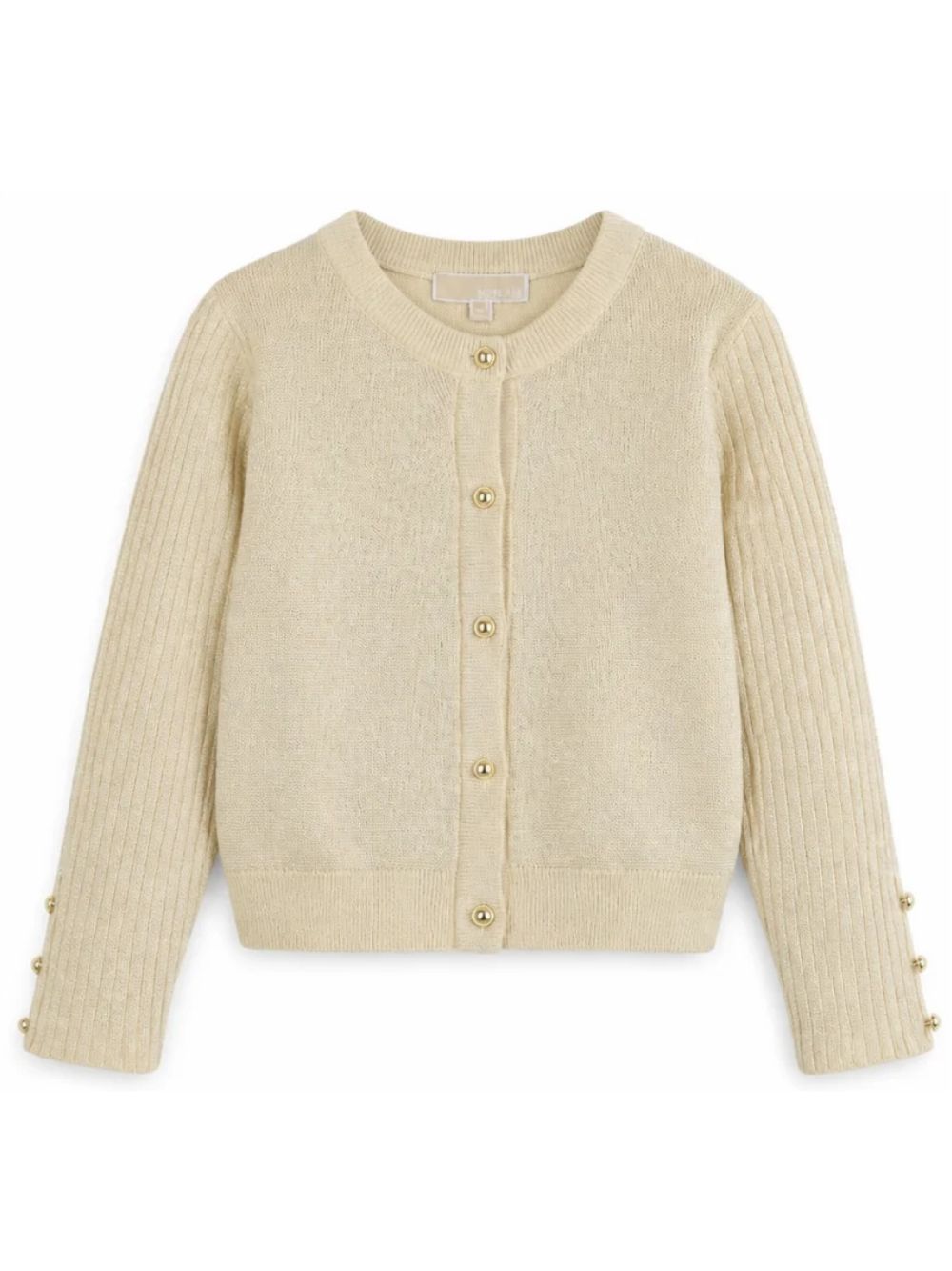 Maglione per bambina Michael Kors Kids color oro con effetto metallizzato R30828 574 MICHAEL KORS KIDS