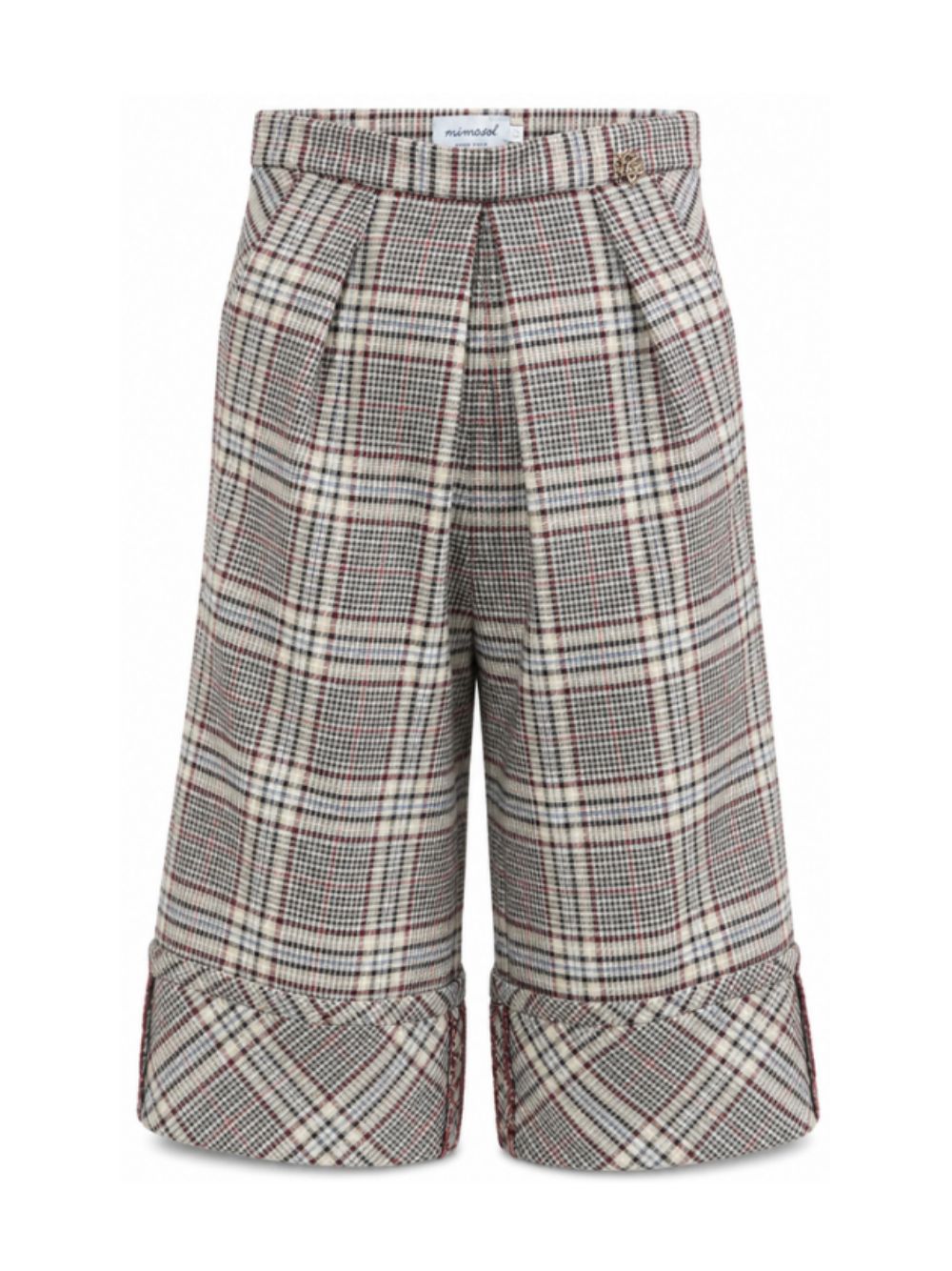 Pantaloni a quadri per bambina Mimisol Kids multicolor con paillettes MFPA176V1TS1134 MLT MIMISOL KIDS