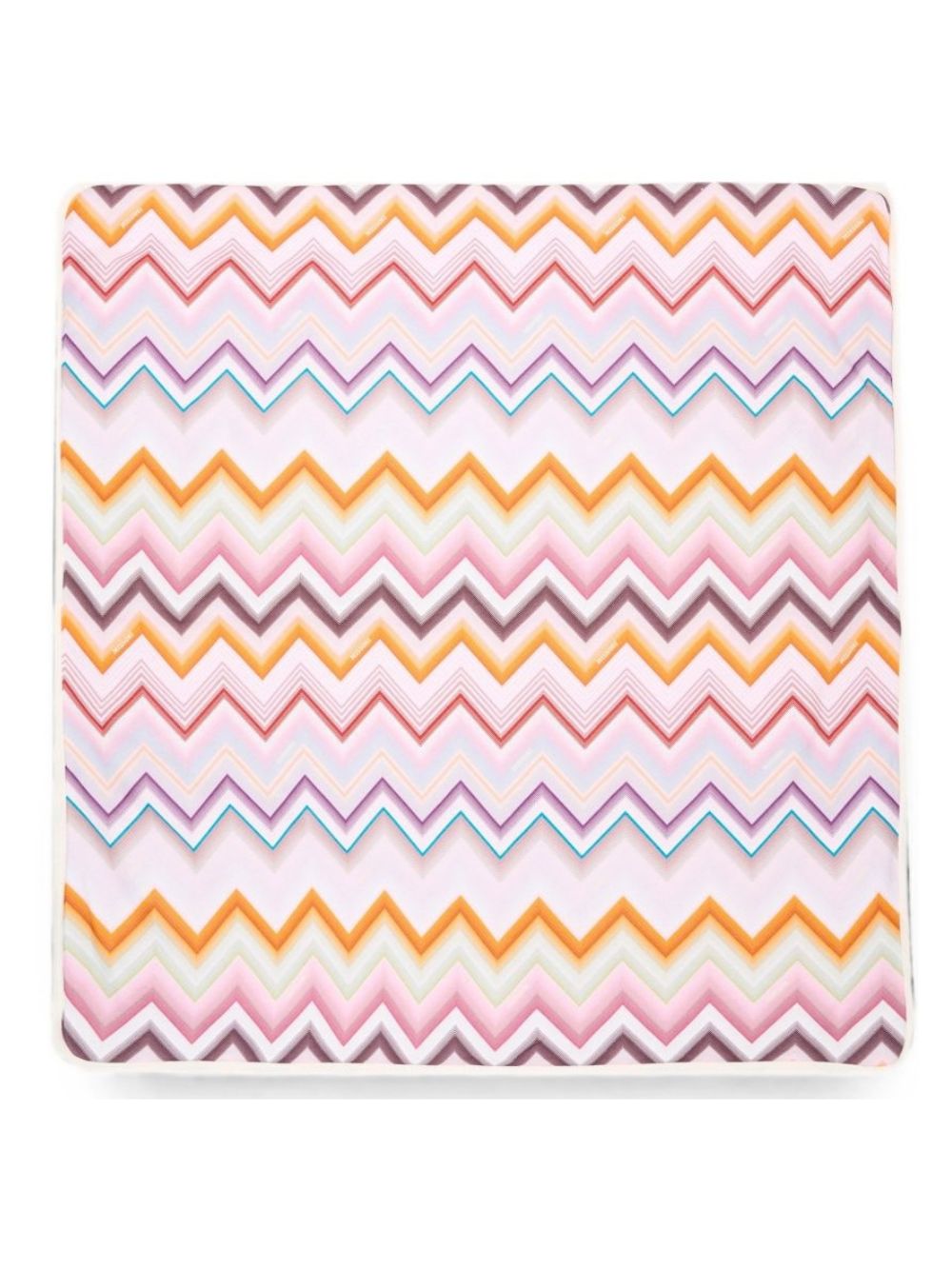 Coperta per neonata Missoni Kids rosa con motivo a zig-zag all-over MZ0010 Z4076 999 MISSONI KIDS