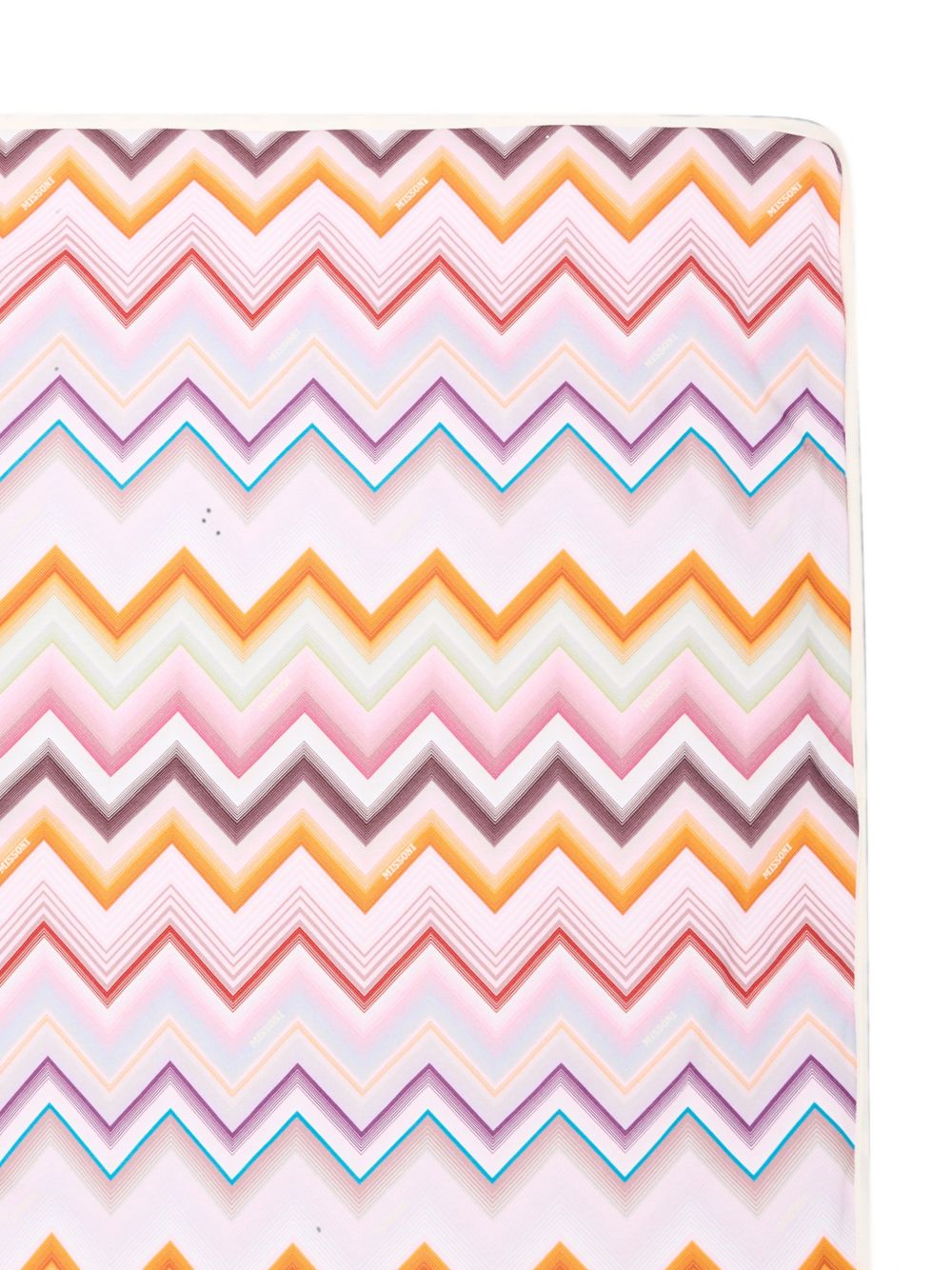 Coperta per neonata Missoni Kids rosa con motivo a zig-zag all-over MZ0010 Z4076 999 MISSONI KIDS