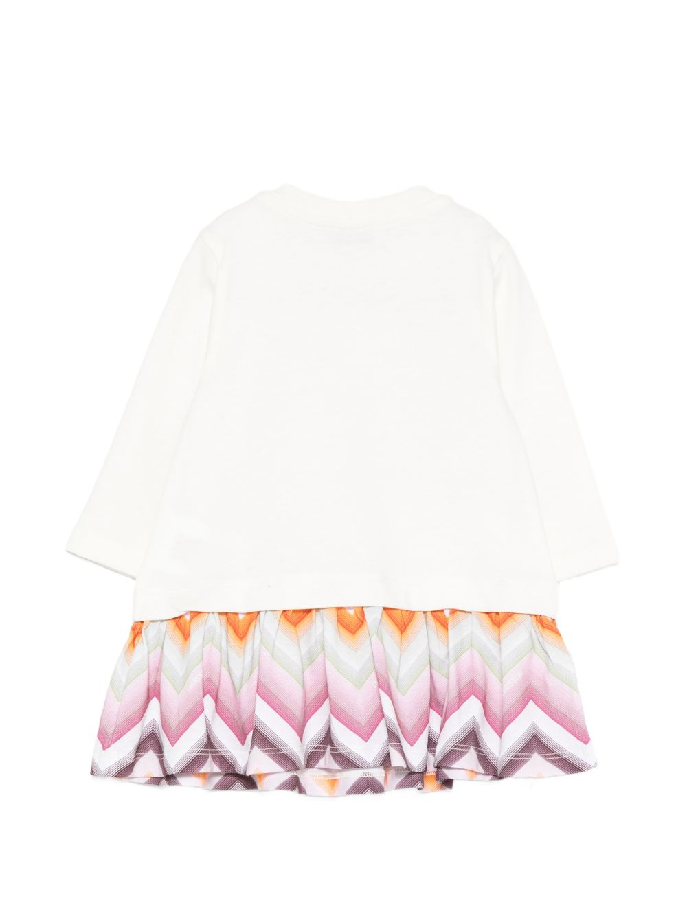 Abito per neonata Missoni Kids bianco con motivo a zigzag MZ1000 Z3672 102 MISSONI KIDS