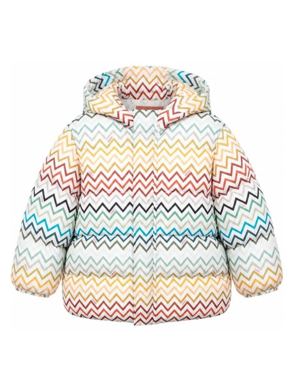 Piumino per bambini Missoni Kids multicolore con stampa a zigzag MZ2H17 N0442 960MC MISSONI KIDS