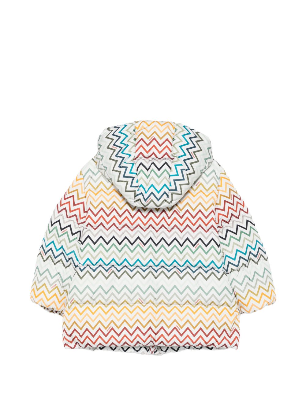 Piumino per bambino Missoni Kids multicolore con stampa a zigzag MZ2H17 N0442 960MC MISSONI KIDS