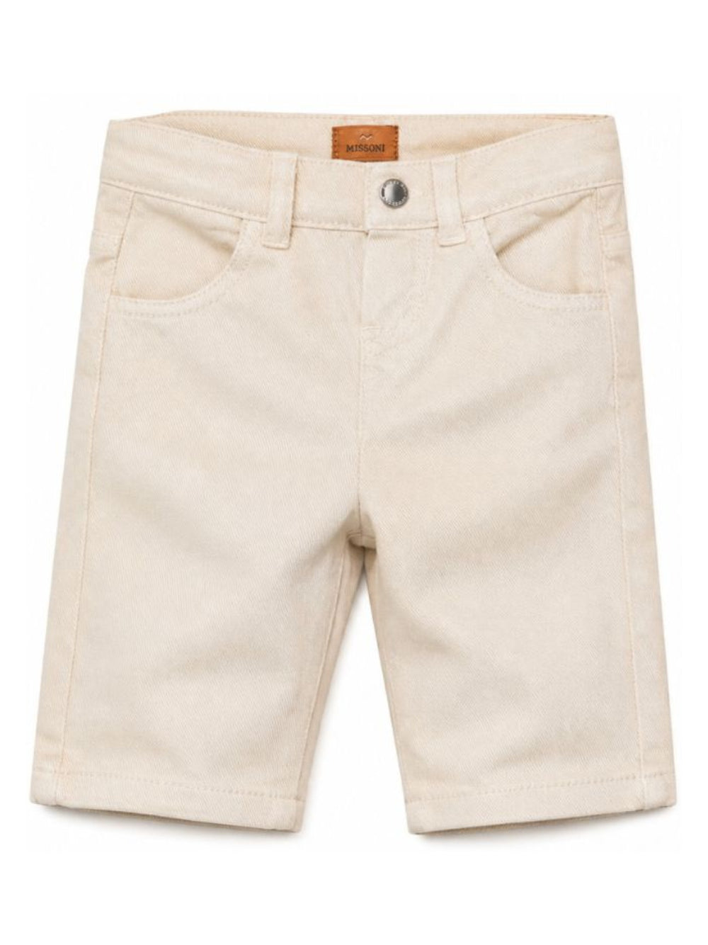 Pantaloni per neonato Missoni Kids beige con dettaglio ricamato sul retro MZ6330 Z3702 115 MISSONI KIDS