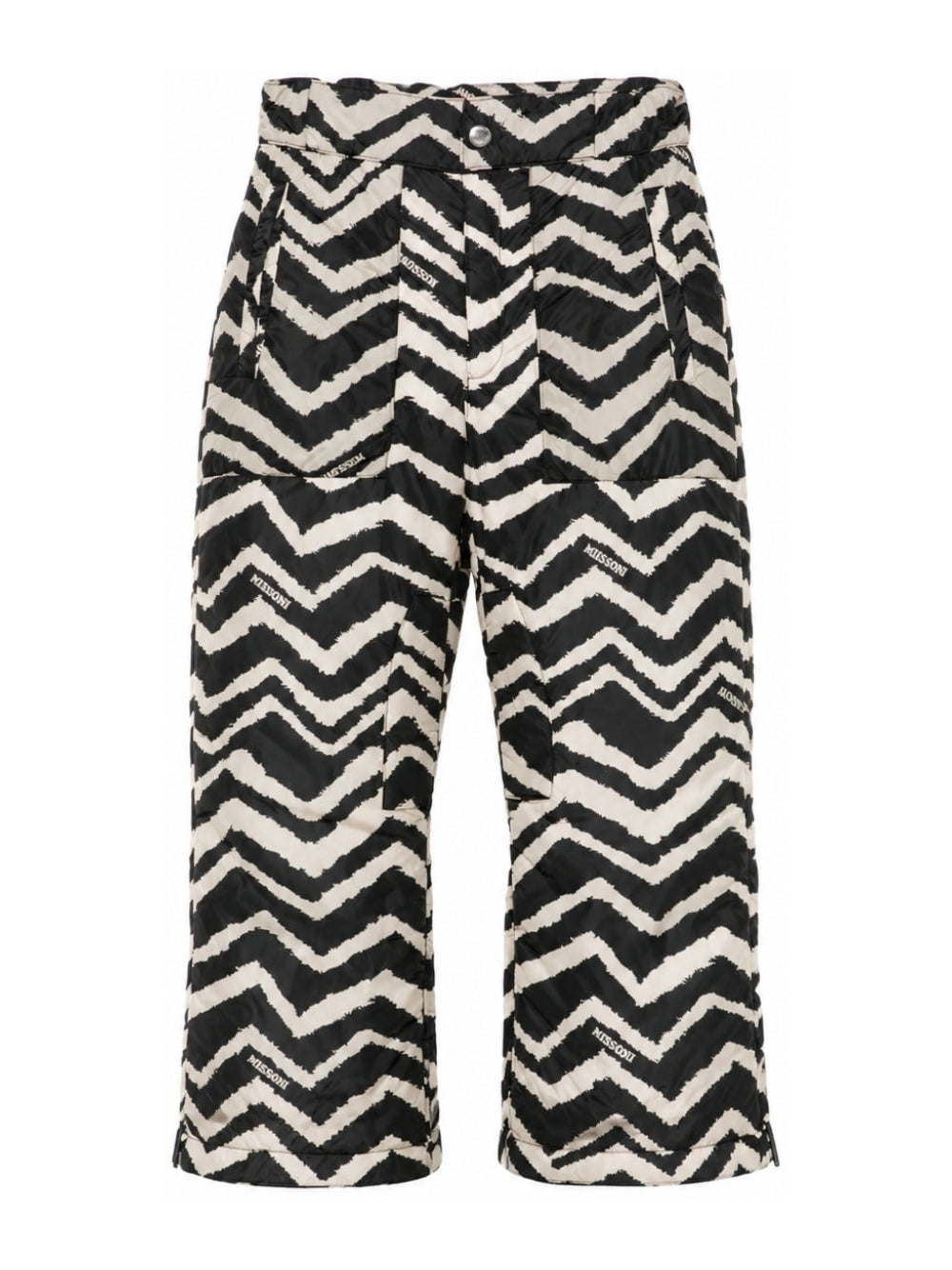 Pantaloni zebrati per bambina Missoni Kids multicolor con motivo zig-zag MZ6A70 N0446 930BG MISSONI KIDS
