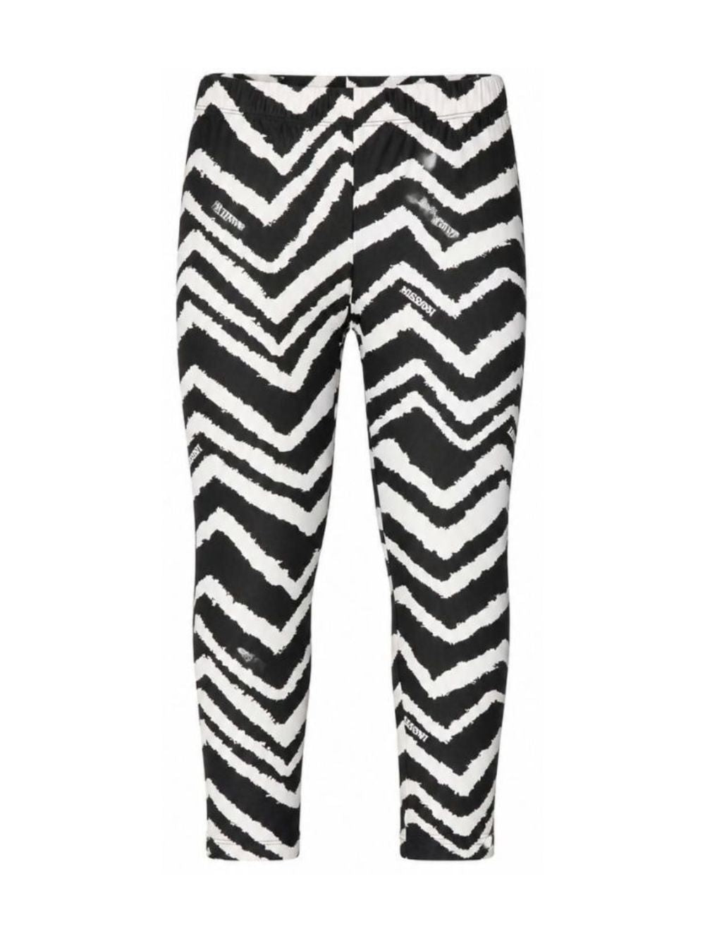 Leggings per bambina Missoni Kids nero con stampa a zigzag MZ6B30 Z4154 930BG MISSONI KIDS