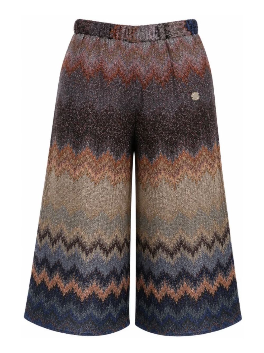 Pantaloni per bambina Missoni KIids multicolore con motivo a zigzag MZ6B50 Q0121 620MC MISSONI KIDS