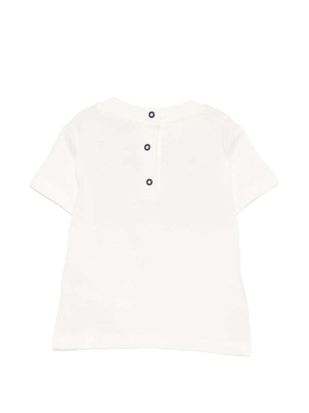 T-shirt per neonato Missoni Kids bianca con dettaglio a zigzag MZ8341 Z3672 102 MISSONI KIDS