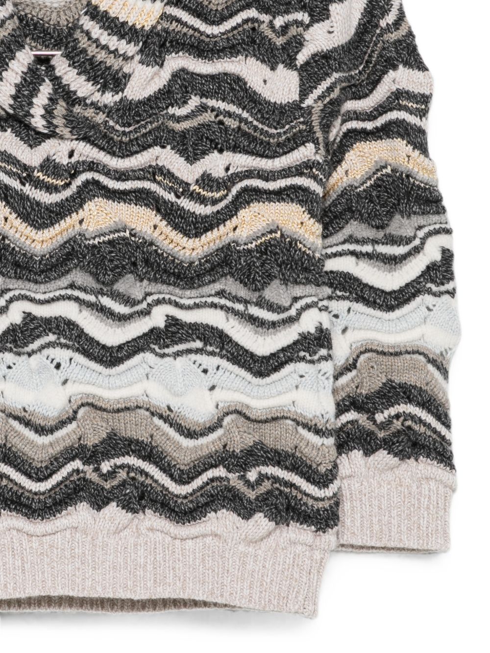 Maglione per bambini Missoni Kids multicolor con lavorazione a maglia MZ9A00 W0209 807MC MISSONI KIDS