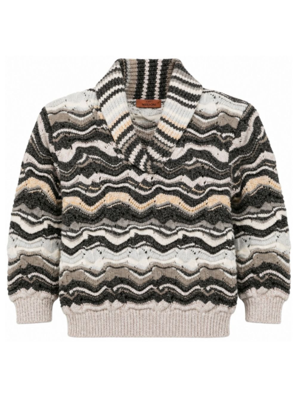 Maglione per bambina Missoni Kids multicolor con lavorazione a maglia MZ9A00 W0209 807MC MISSONI KIDS