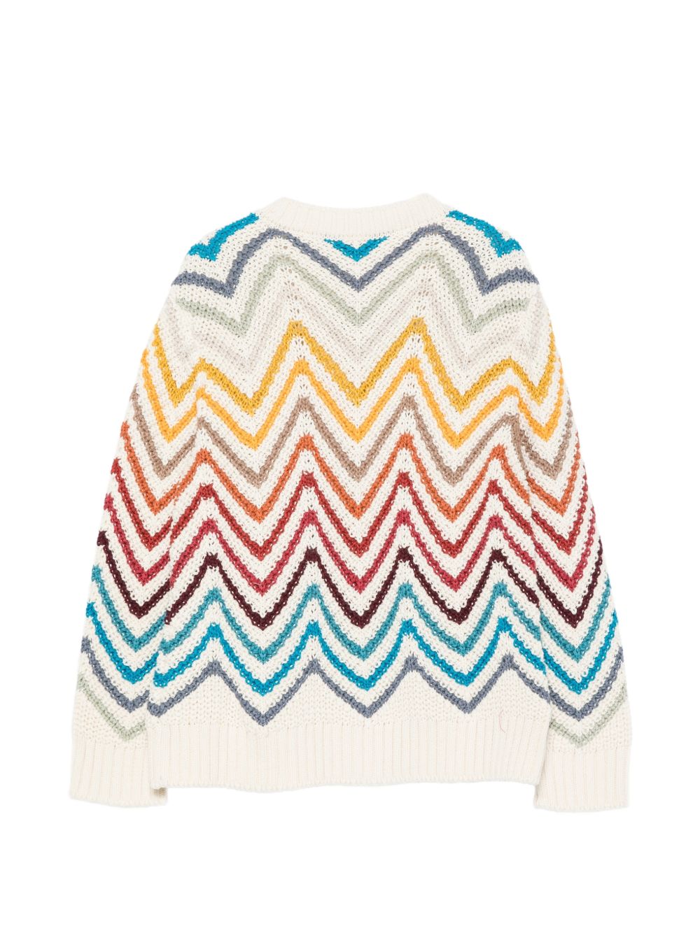Maglione per bambino Missoni Kids multicolor con cuciture a zigzag MZ9H00 X0224 105MC MISSONI KIDS