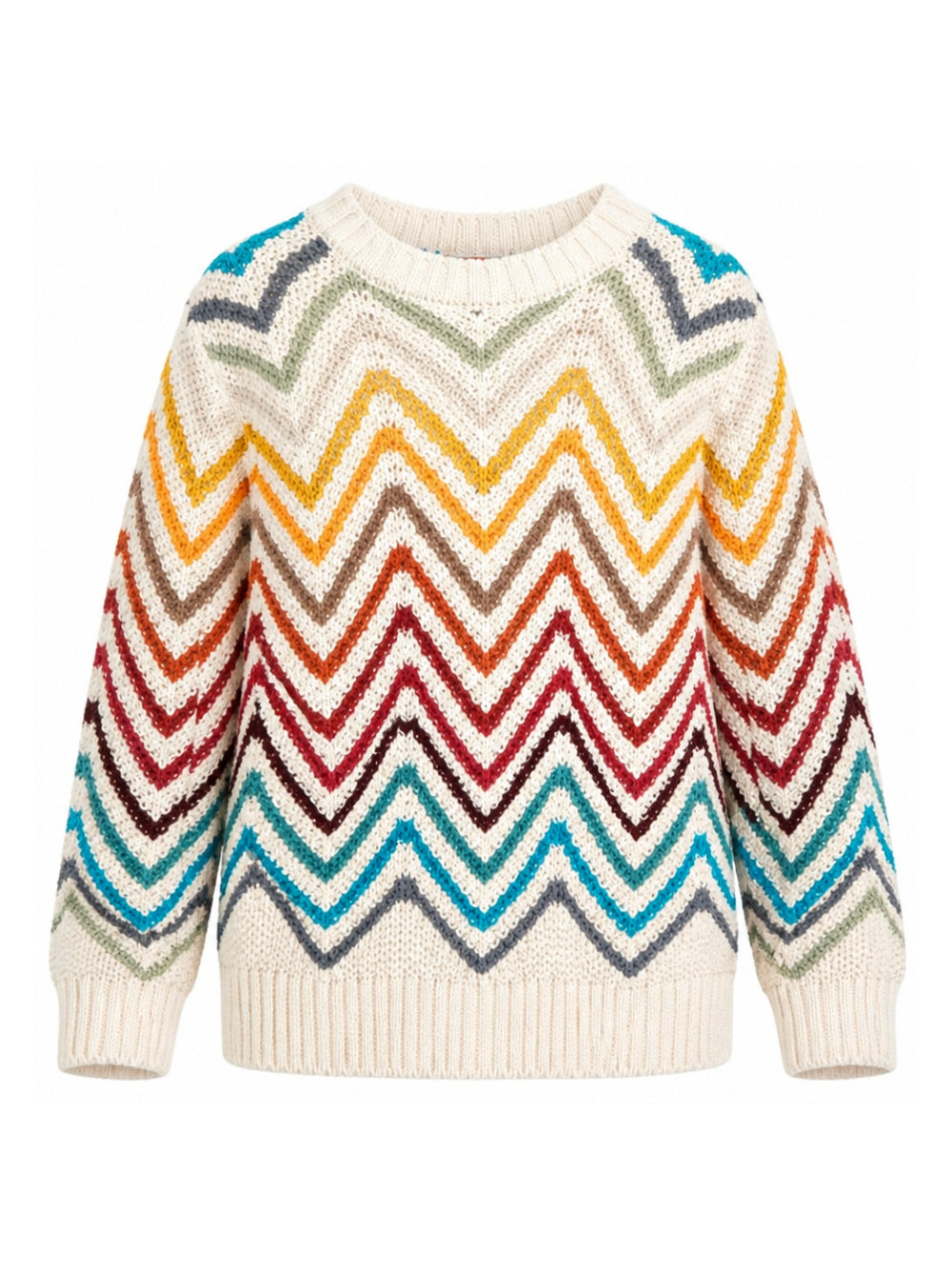 Maglione per bambino Missoni Kids multicolor con cuciture a zigzag MZ9H00 X0224 105MC MISSONI KIDS