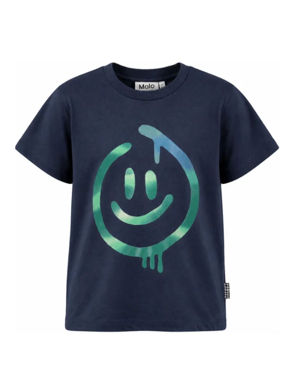T-shirt per bambino Molo Kids blu navy con stampa smiley 1W26A208 9955 MOLO KIDS