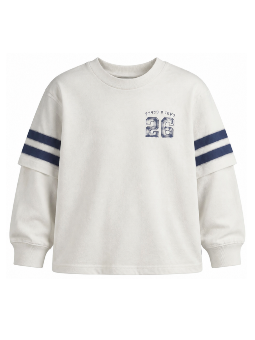 T-shirt per bambino Molo Kids grigia con dettagli sulle maniche 1W26A416 9798 MOLO KIDS