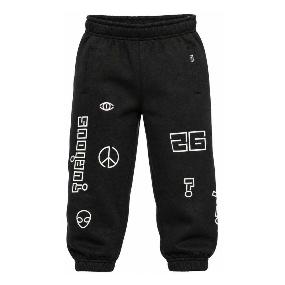 Pantaloni sportivi per bambino Molo Kids neri con vita elasticizzata 1W26I201 0099 MOLO KIDS