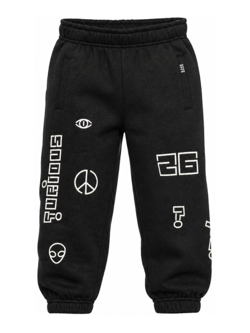 Pantaloni sportivi per bambino Molo Kids neri con vita elasticizzata 1W26I201 0099 MOLO KIDS