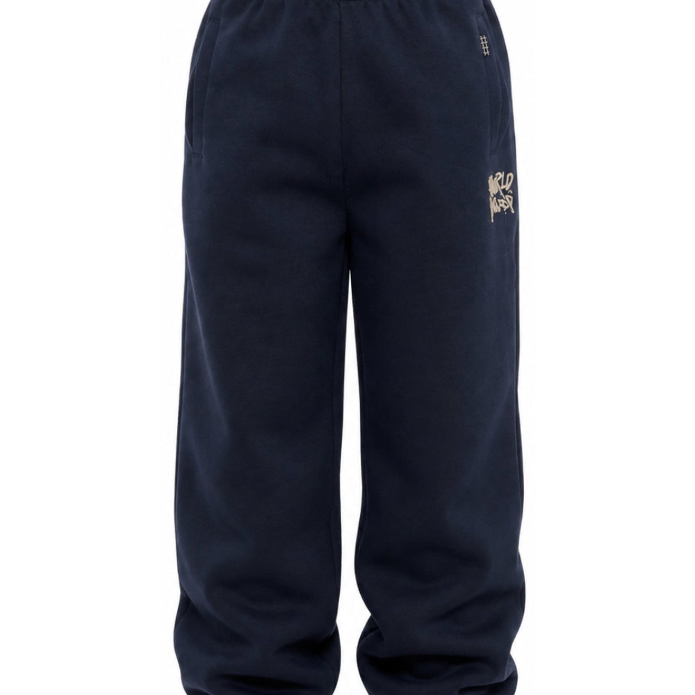 Pantaloni sportivi per bambino Molo Kids blu con logo laterale 1W26I201 2257 MOLO KIDS