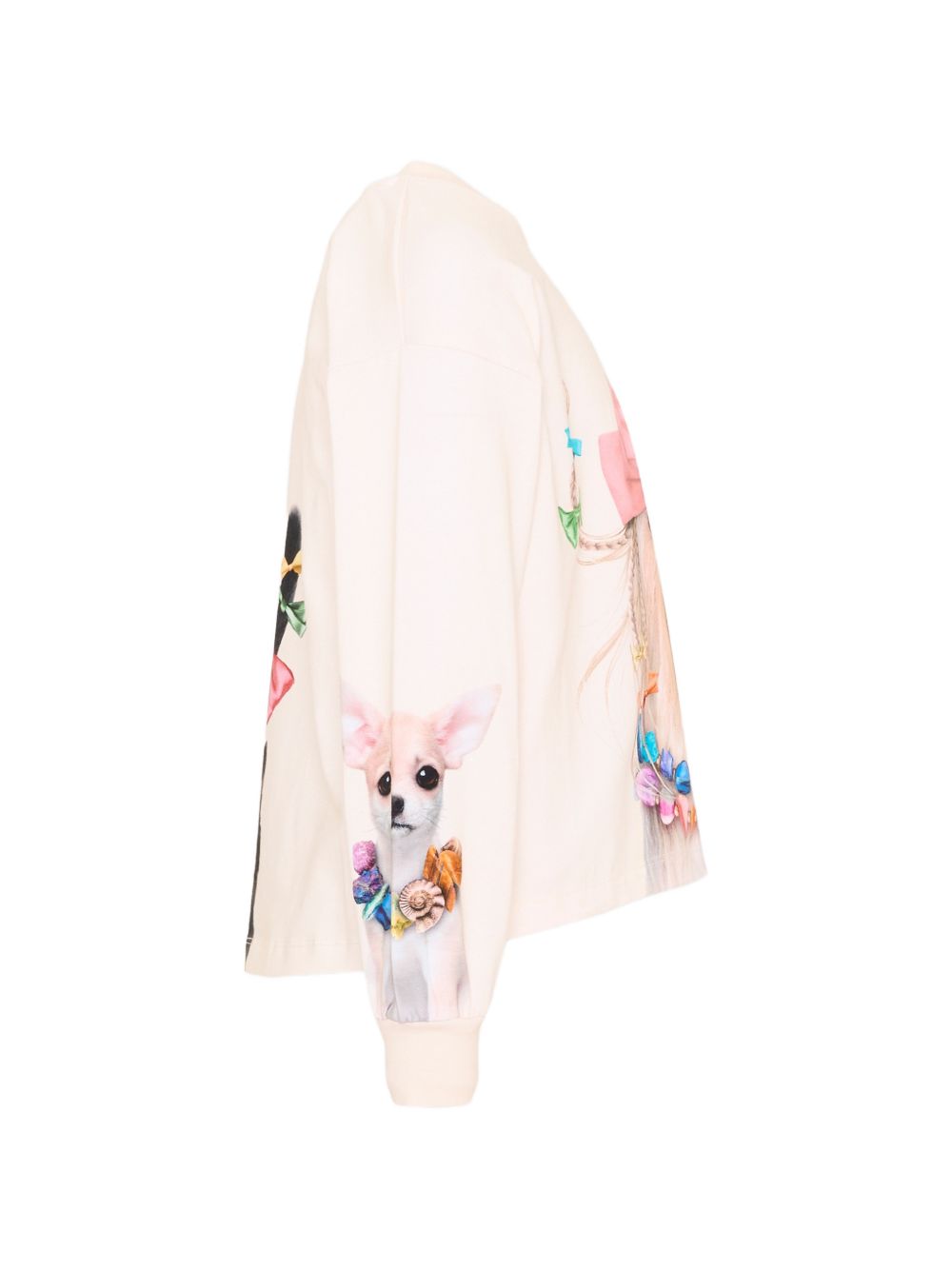 Felpa per bambina Molo Kids rosa con stampa grafica sul davanti 2W26A407 5758 MOLO KIDS