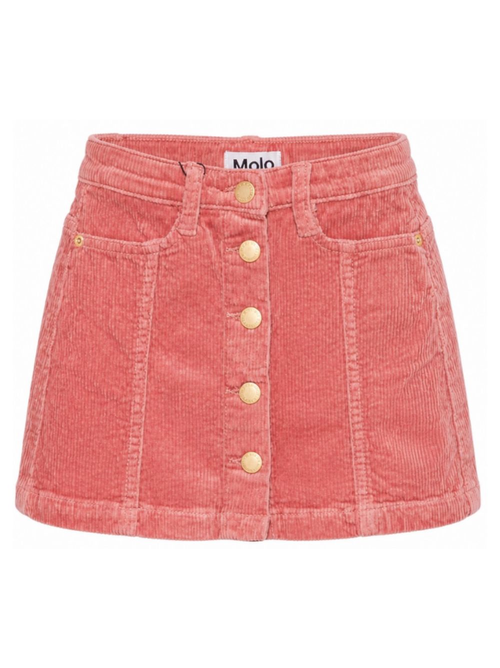 Gonna per bambina Molo Kids rosa con bottoni oro 2W26D111 8355 MOLO KIDS