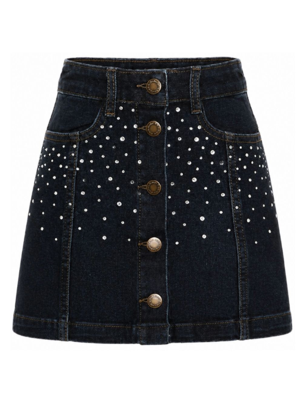 Gonna per bambina Molo Kids blu con decorazione in strass 2W26D129 5861 MOLO KIDS