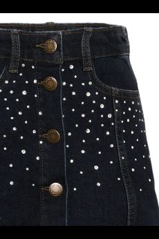 Gonna per bambina Molo Kids blu con decorazione in strass 2W26D129 5861 MOLO KIDS