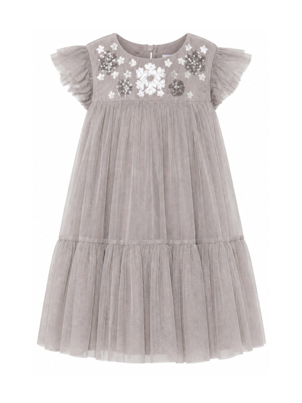 Abito per bambina Molo Kids grigio a maniche corte<BR/> 2W26E102 2949 MOLO KIDS