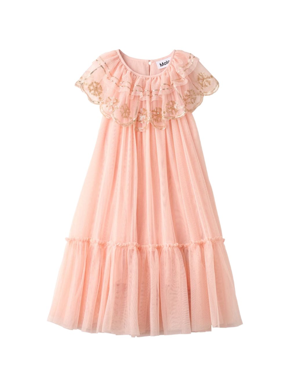 Abito per bambina Molo Kids rosa con motivo con paillettes 2W26E103 8058 MOLO KIDS