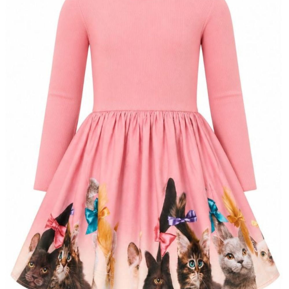 Abito per bambina Molo Kids rosa con stampa grafica 2W26E203 5616 MOLO KIDS