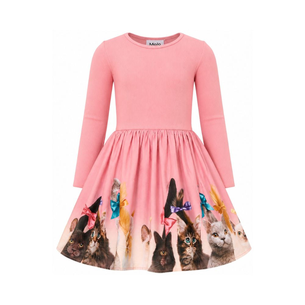 Abito per bambina Molo Kids rosa con stampa grafica 2W26E203 5616 MOLO KIDS