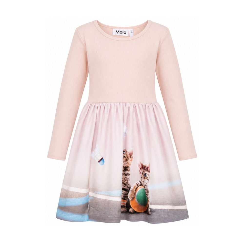Abito per bambina Molo Kids rosa con stampa grafica animali 2W26E207 5799 MOLO KIDS