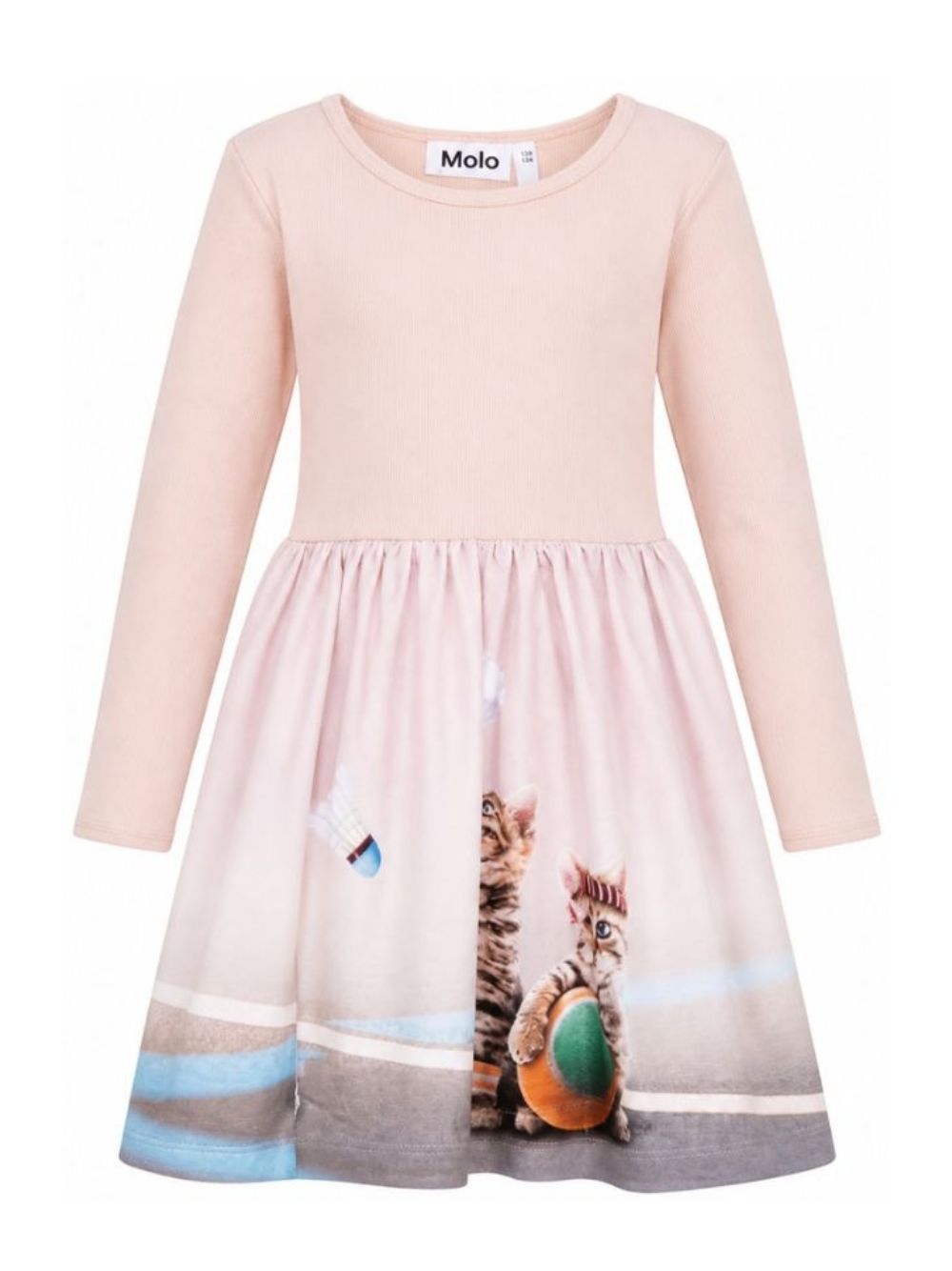 Abito per bambina Molo Kids rosa con stampa grafica animali 2W26E207 5799 MOLO KIDS