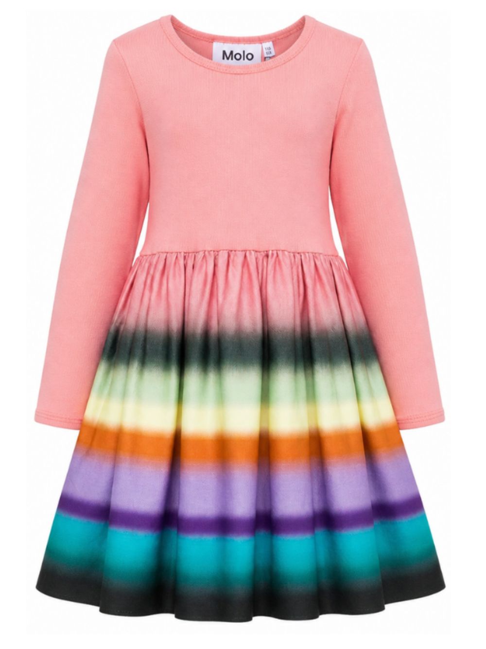 Abito per bambina Molo Kids multicolor con gonna a righe 2W26E209 5762 MOLO KIDS