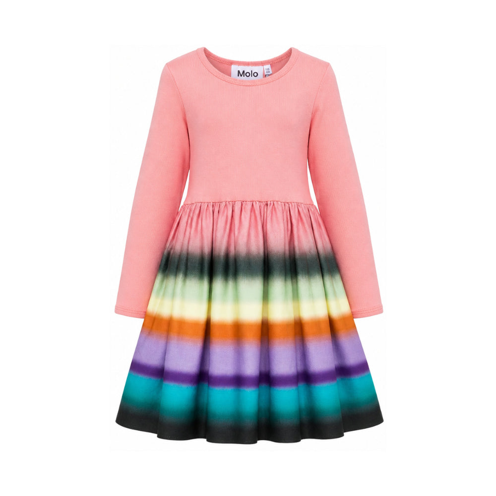 Abito per bambina Molo Kids multicolor con gonna a righe 2W26E209 5762 MOLO KIDS